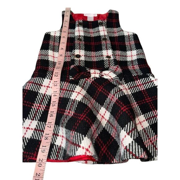 Janie & Jack Toddler 2T Girl Tweed Plaid Jumper Dress - Picture 7 of 8